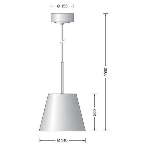 50737.2K3 - STUDIO LINE LED-Pendelleuchte, aluminium