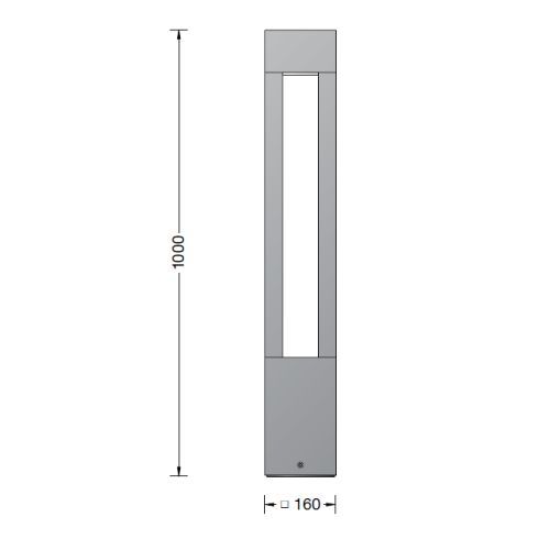 84063AK4 LED-Pollerleuchte, silber