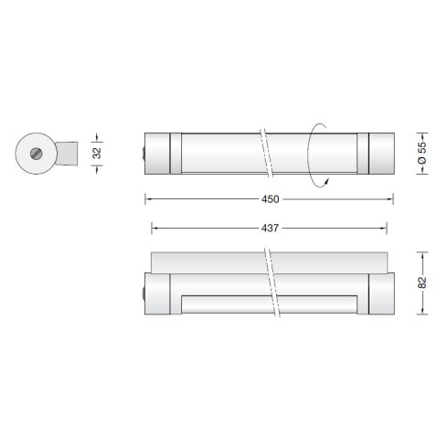 23233.1K3 - VARIATA 2 LED-Wandleuchte, weiß