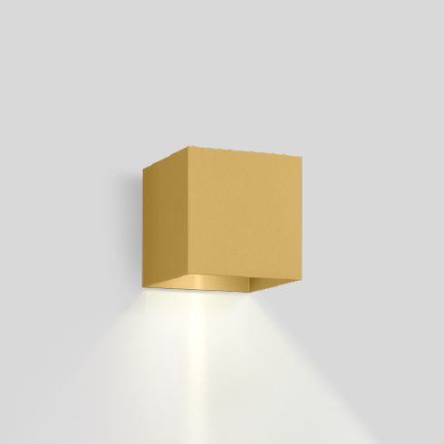 BOX WALL 1.0 3000K LED-Wandleuchte, gold