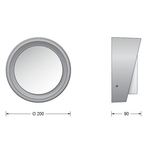 24862AK3 LED-Wandleuchte, silber