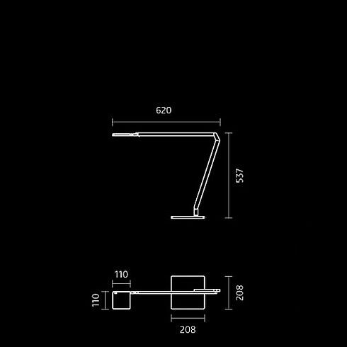 Roxxane Home LED-Tischleuchte 2700K, schwarz