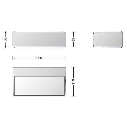 12277.1K3 LED-Wandleuchte, weiß