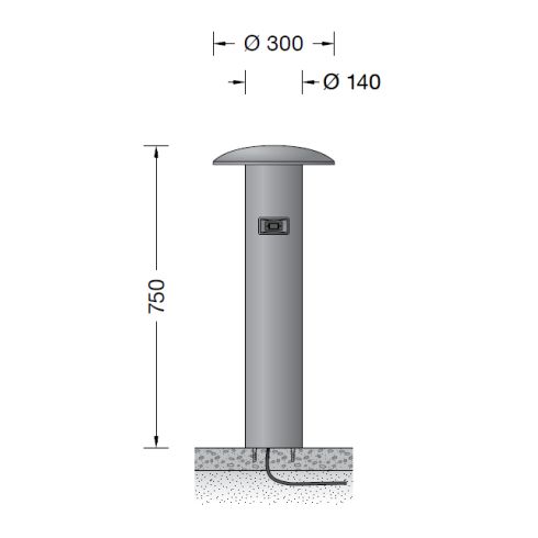 85220A - Smart Garten- und Wegeleuchte, silber