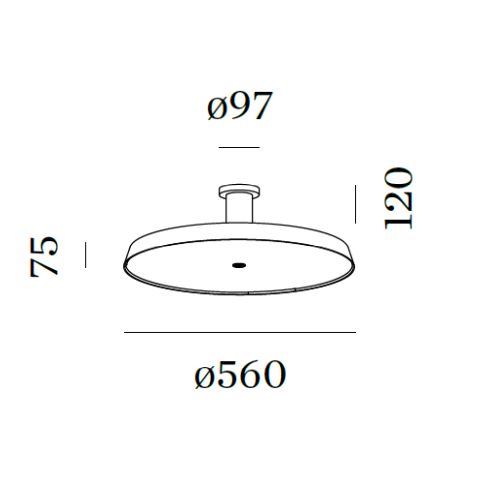 ROOMOR OFFICE 1.0 3000K LED-Deckenleuchte, weiß