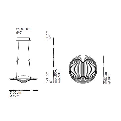 Sestessa sospesa LED Pendelleuchte, weiß