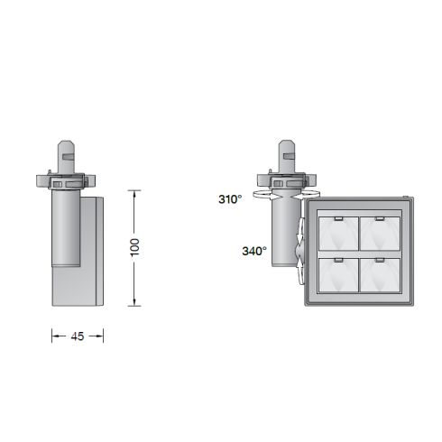 51054.5K3 Strahler für 3-Ph.-Eurostandard-Plus®-Systeme