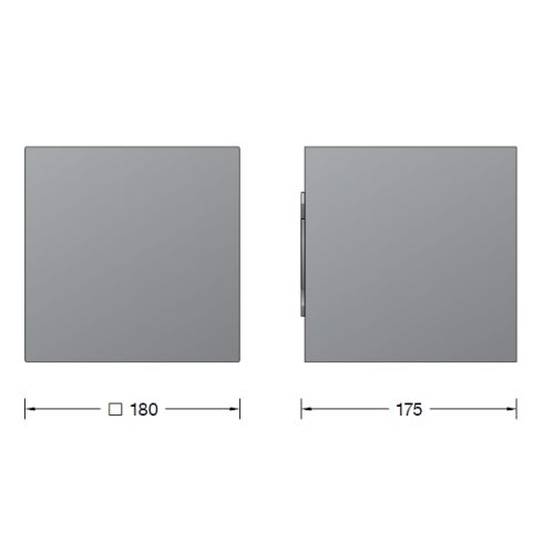 24134AK3 Wandfluter, silber