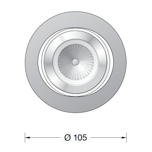 50714.1K27 ACCENTA VARIO weiß LED-Deckeneinbau-Tiefstrahler
