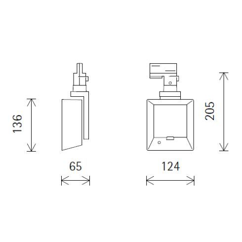 73682.000 LIGHT BOARD silber LED-Linsenwandfluter für ERCO-3-Phasen-System