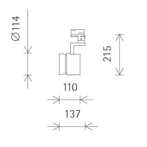 71647.000 PARSCAN schwarz LED-Strahler für ERCO-3-Ph.-System