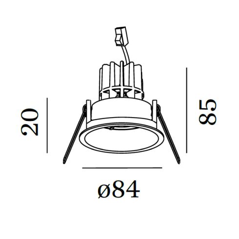 DEEP 1.0 LED 4000K Deckeneinbaustrahler, gold