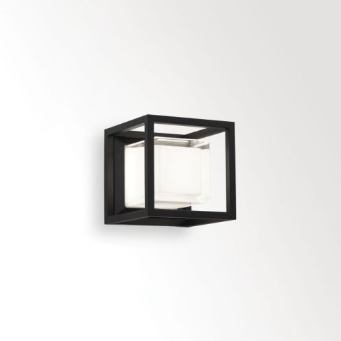 MONTUR S LED-Wand-/ Deckenleuchte, schwarz