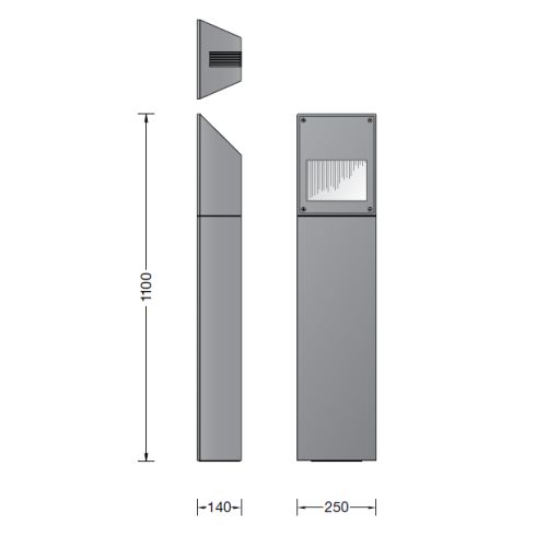 99560K3 LED-Pollerleuchte, grafit