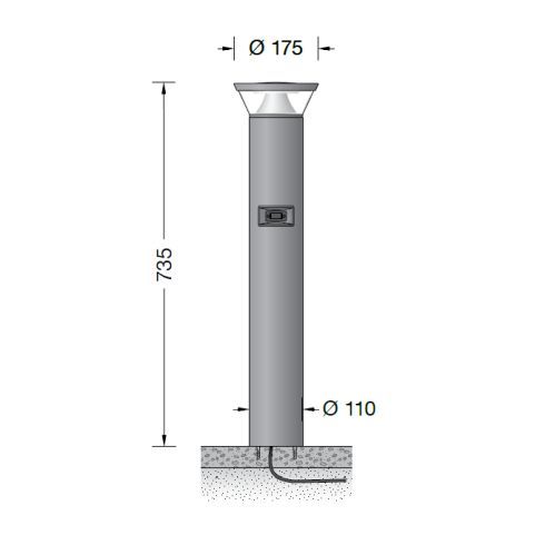 85334AK3 - Smart Garten- und Wegeleuchte, silber