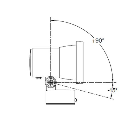 85006K3 LED-Scheinwerfer mit Montagedose, grafit
