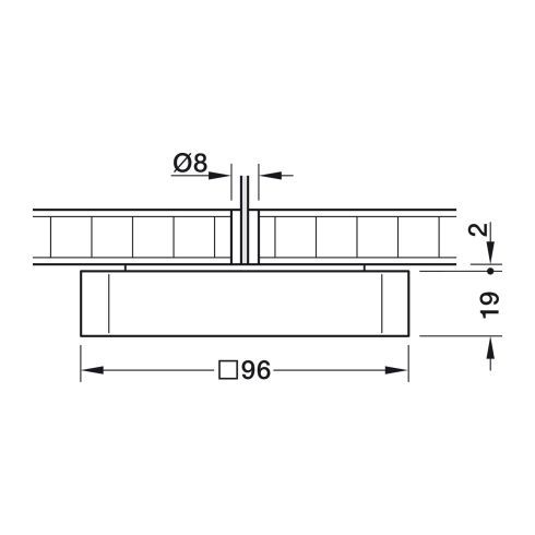 Cubic 16 ON LED-Deckenleuchte 3000K