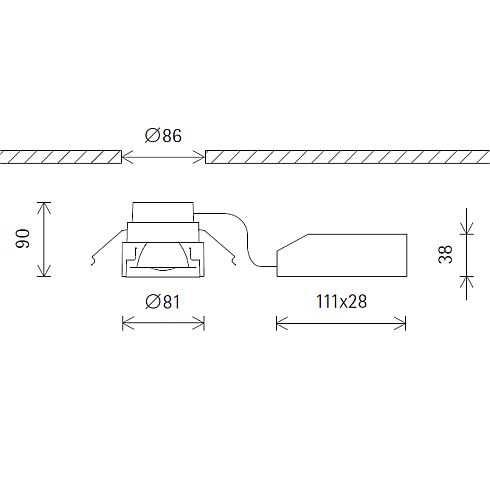 87829.000 STARPOINT Deckeneinbau-Downlight