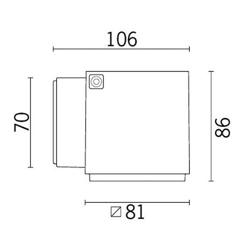 iPro mini down 34° LED-Wandanbauleuchte, weiß