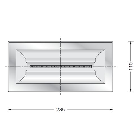 84089K3 LED-Bodeneinbauleuchte, symmetrisch