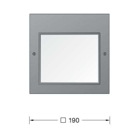 24207AK3 LED-Wandeinbauleuchte, silber