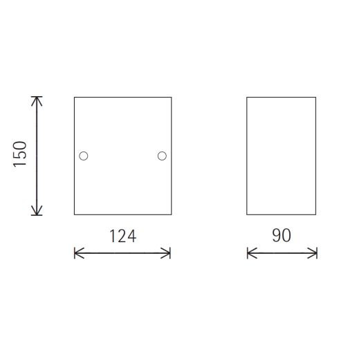 33528.000 KUBUS LED-Wandleuchte - Bodenfluter