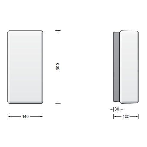 24604K3 RECHTECK LED-Wand-/ Deckenleuchte - Lichtbaustein®