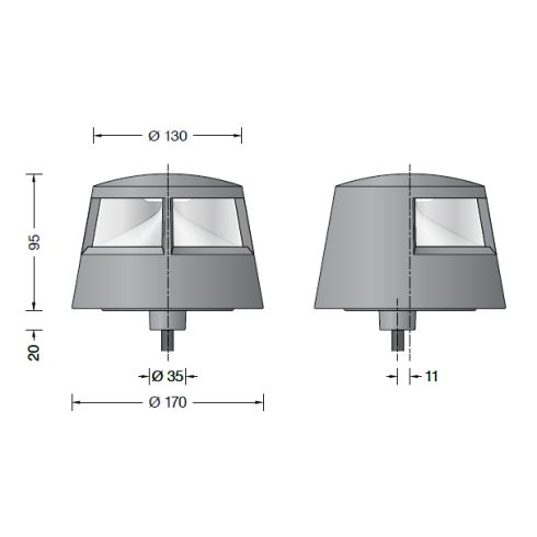 84752AK4 Bodenaufbauleuchte, silber