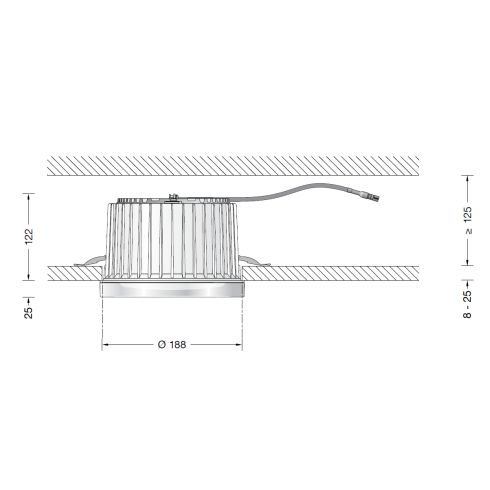 50689K3 Deckeneinbauleuchte - Tiefstrahler