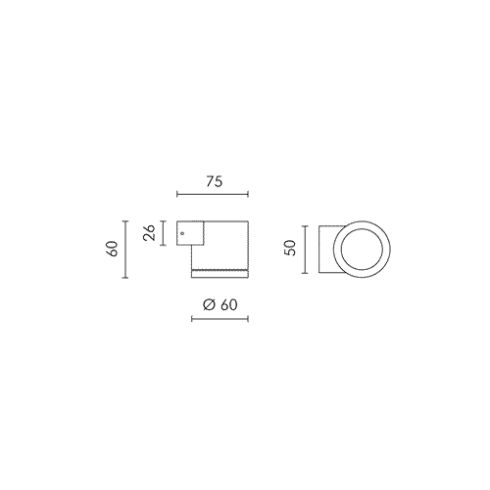 MICROLOFT ROUND weiß LED-Wandanbauleuchte