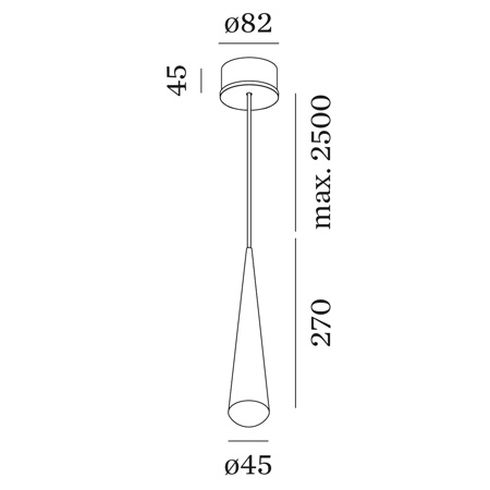 CONE 1.0 2700K Pendelleuchte, weiß