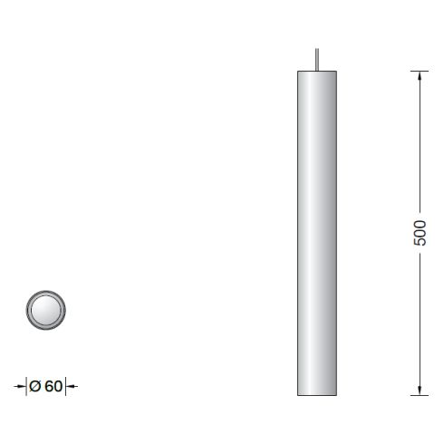 50986.2K3 - STUDIO LINE LED-System-Pendelleuchte, aluminium