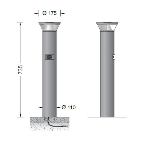85330K3 - Smart Garten- und Wegeleuchte, grafit