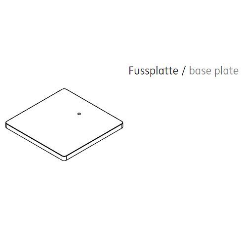 Zubehör - Fußplatte weiß für Tischleuchte ROXXANE OFFICE