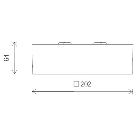 86262.000 COMPAR SQUARE Aufbaudownlight mit silbernem Abblendraster