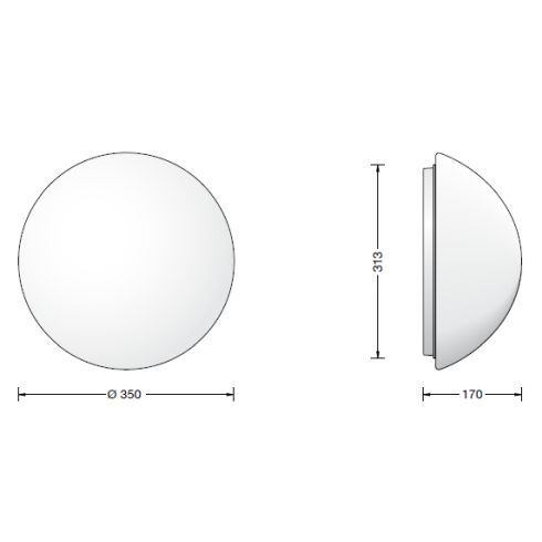 50660K3 LED-Decken-/ Wandleuchte