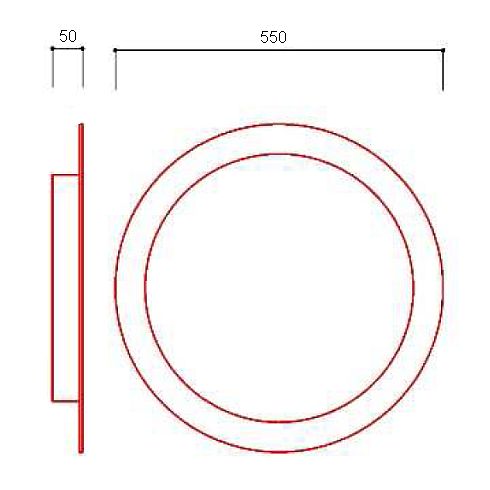 CIRCLE LED-Leuchtspiegel