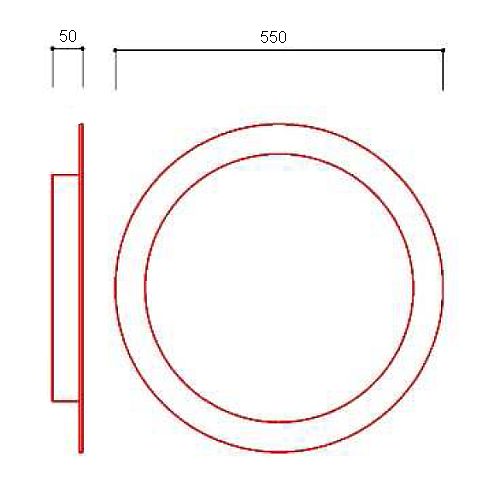 CIRCLE LED-Leuchtspiegel