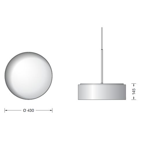 51002.2K3 - STUDIO LINE LED-System-Pendelleuchte, aluminium