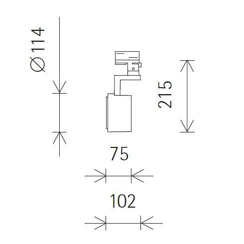 71615.000 PARSCAN weiß LED-Strahler für ERCO-DALI-System