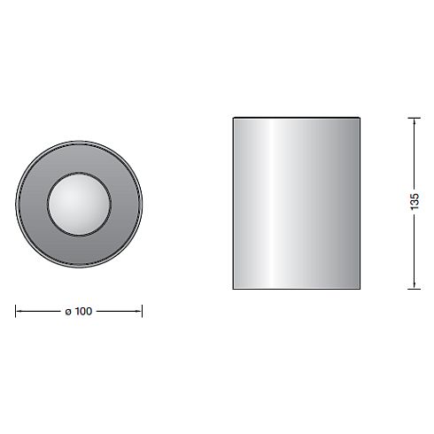 50360.2K3 - STUDIO LINE LED-Deckenleuchte, aluminium
