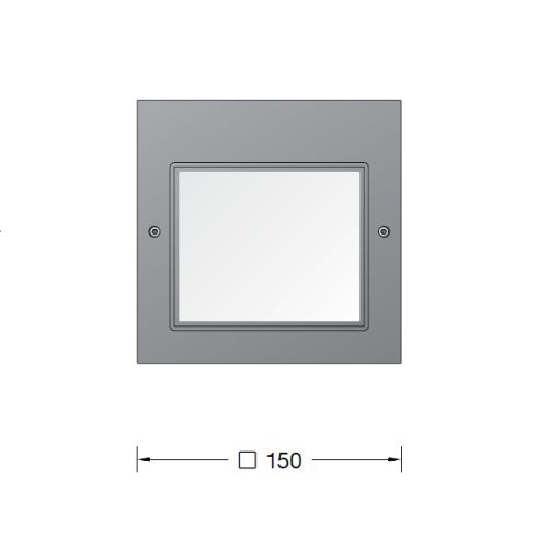 24206K3 LED-Wandeinbauleuchte, grafit