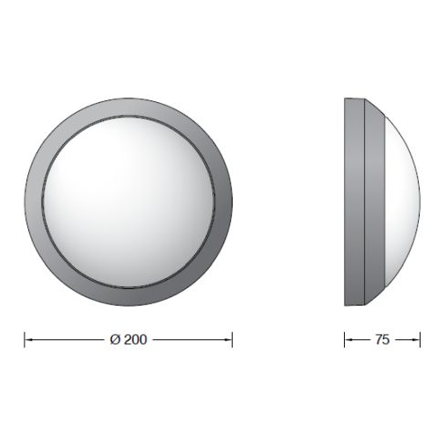 24148A Decken-/ Wandleuchte, silber