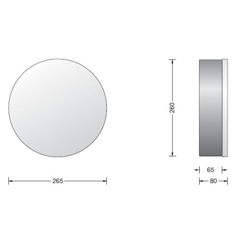 33636K3 LED-Decken-/ Wandleuchte, grafit