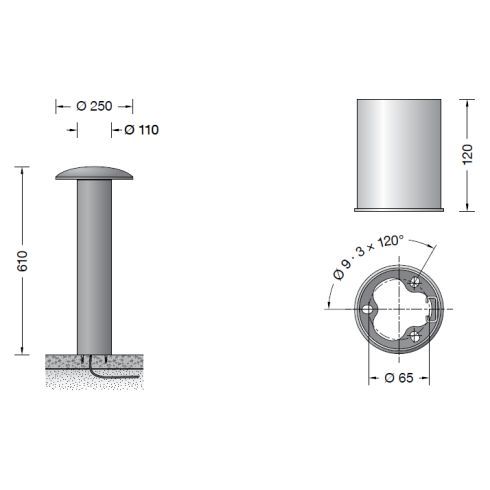 85214A - Smart Garten- und Wegeleuchte, silber