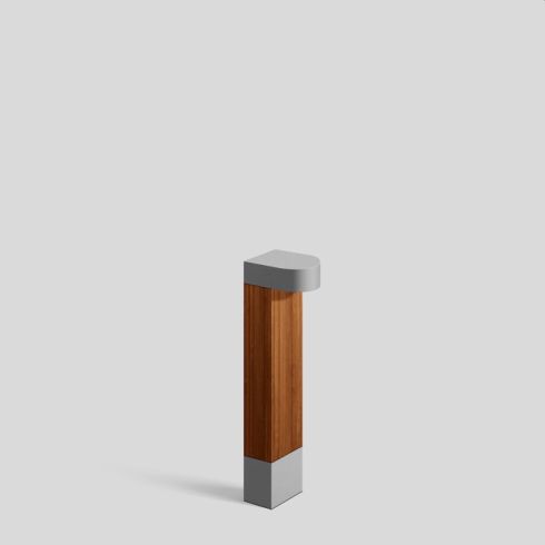 84480AK3 - Accoya®- Holz LED-Garten- und Wegeleuchte, silber