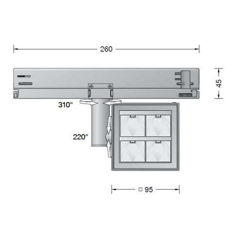 51054.5K3 Strahler für 3-Ph.-Eurostandard-Plus®-Systeme