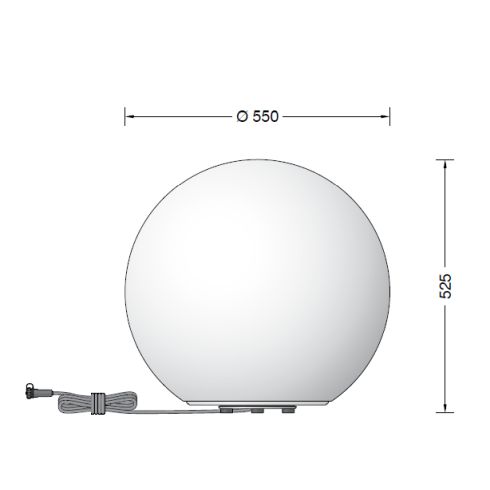 84828K3 - BEGA UniLink Ortsveränderliche Gartenleuchte, grafit