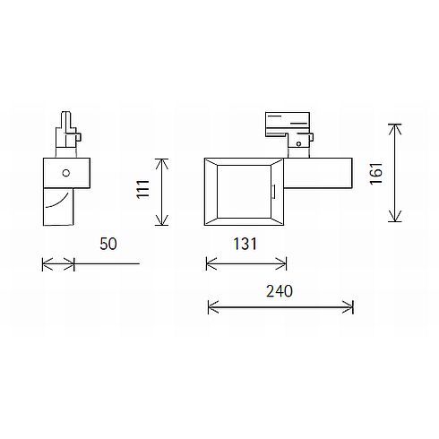 72632.000 OPTON weiß LED-Strahler für ERCO-3-Ph.-System