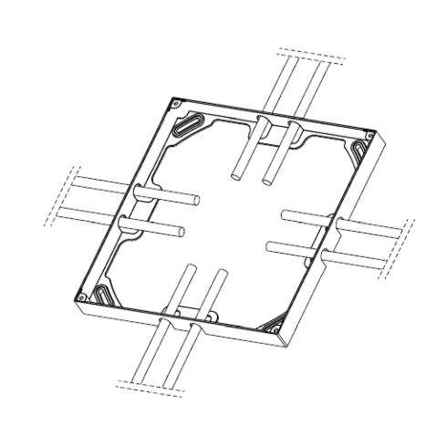 Zubehör - 13639 Montagerahmen, grafit